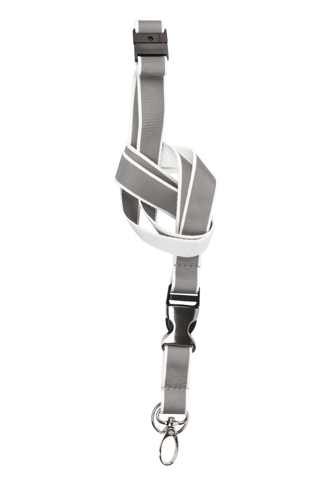 Reflective Security Lanyard, with detachable Clip