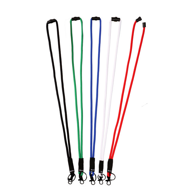 Soft Cord Lanyard, with Swivel Hook and Key Ring