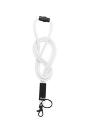 Soft Cord Lanyard, with Swivel Hook and Key Ring
