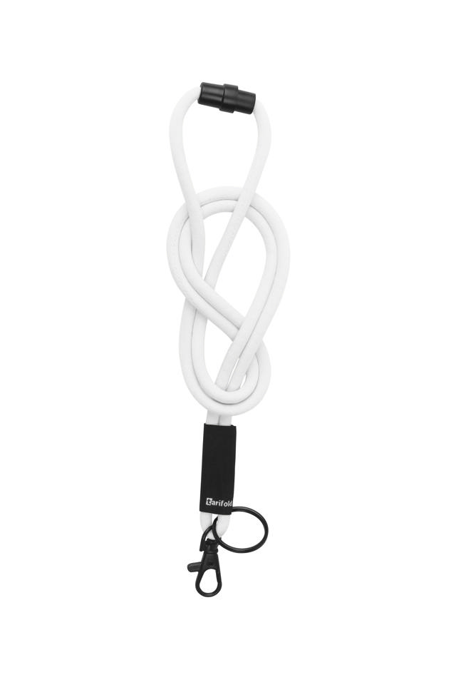 Soft Cord Lanyard, with Swivel Hook and Key Ring
