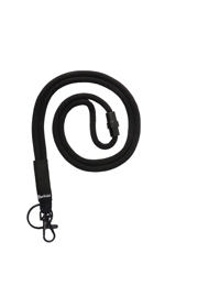 Soft Cord Lanyard, with Swivel Hook and Key Ring
