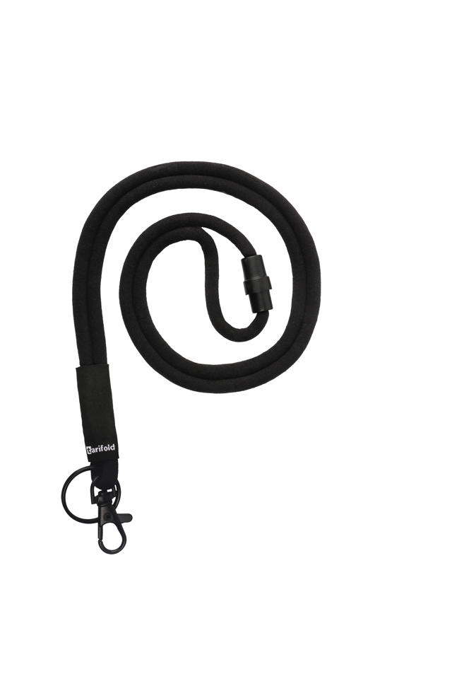 Soft Cord Lanyard, with Swivel Hook and Key Ring