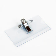 Pin Clip Name Badge, with Inserts, 75 x 40 mm