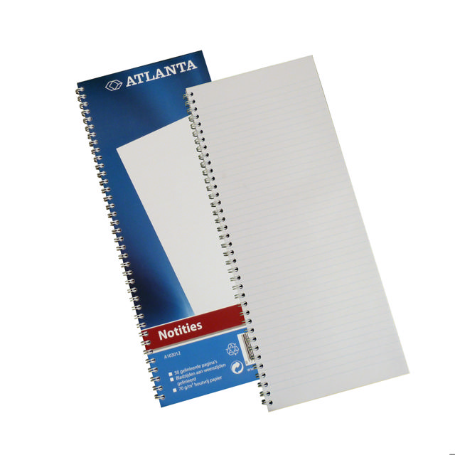 Atlanta Singular Notebook, piral, 330 x 135 mm,  FSC®