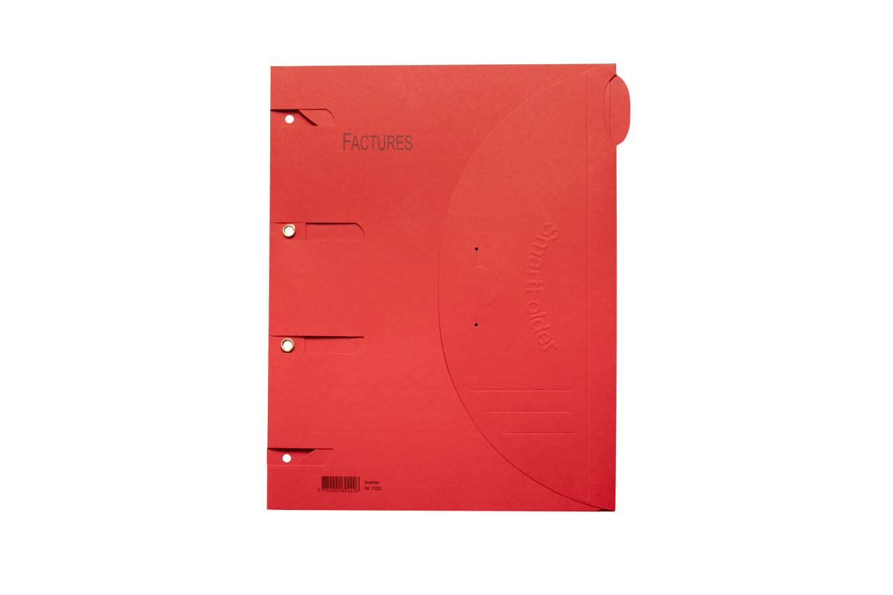 Smartfolder Perforated Folder, with Tab, Invoices, A4