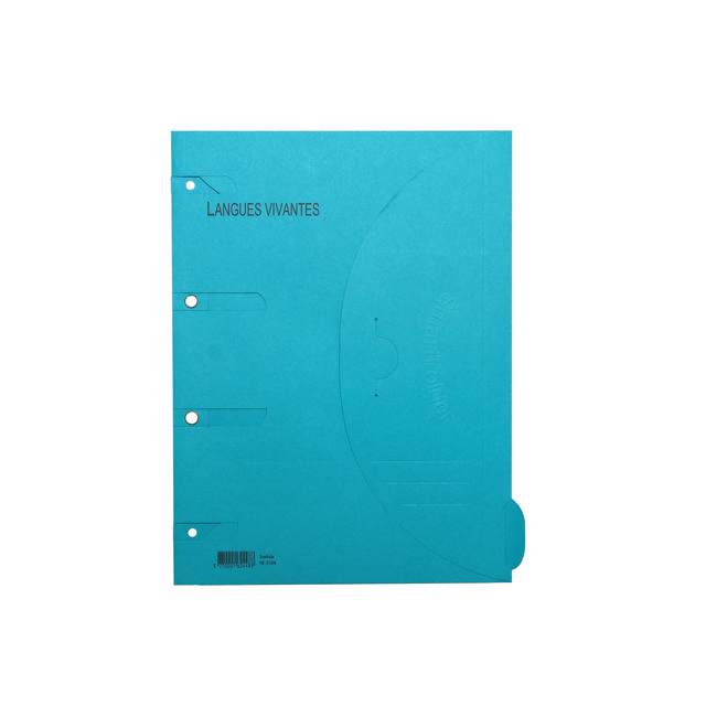 Smartfolder Perforated Folder, with Tab, Modern Languages, A4