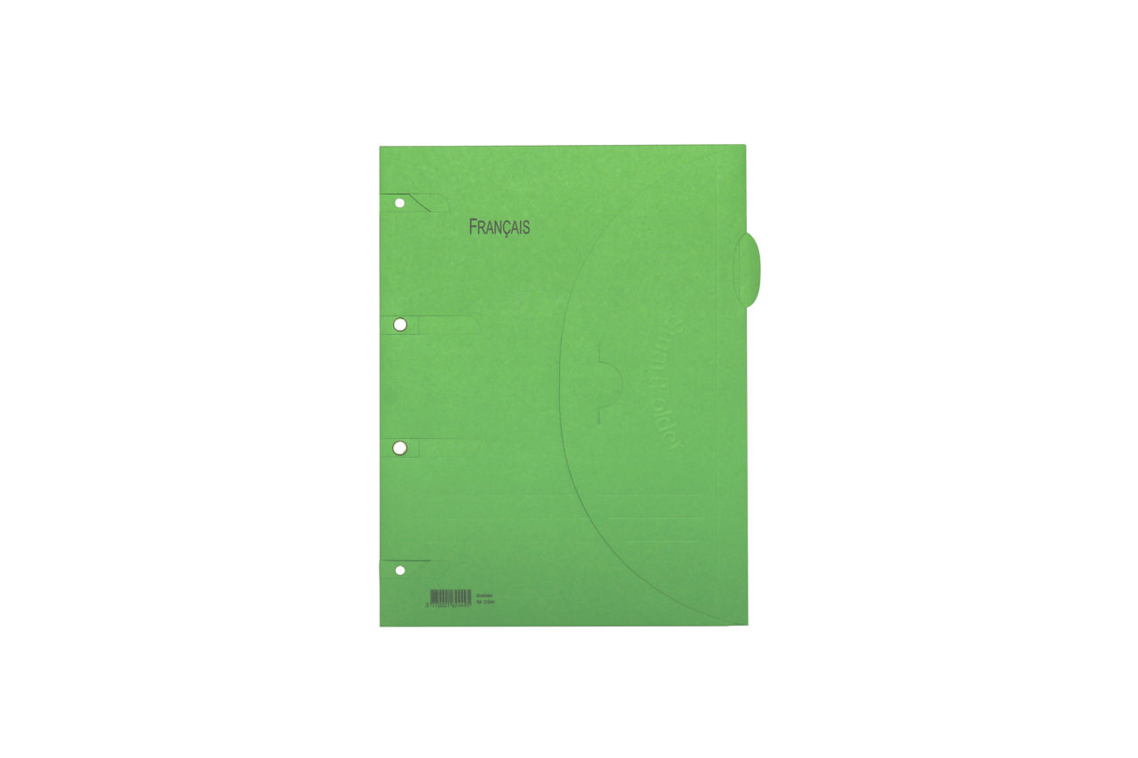 Smartfolder Perforated Folder, with Tab, French, A4