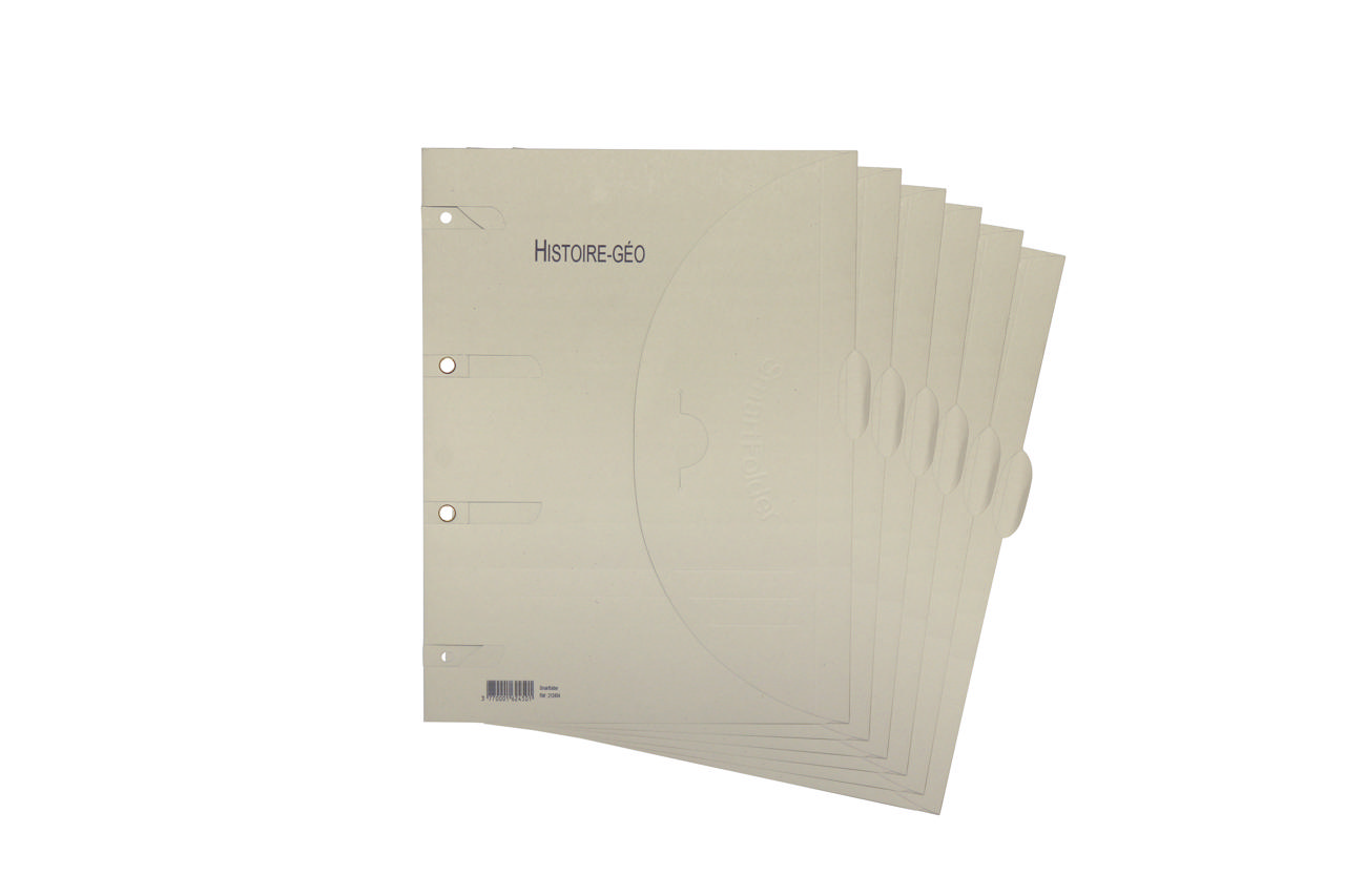 Smartfolder Perforated Folder, with Tab, History and Geography, A4