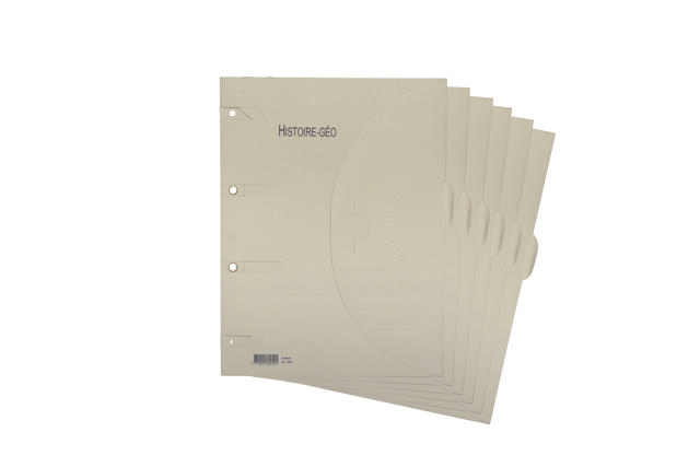 Smartfolder Perforated Folder, with Tab, History and Geography, A4