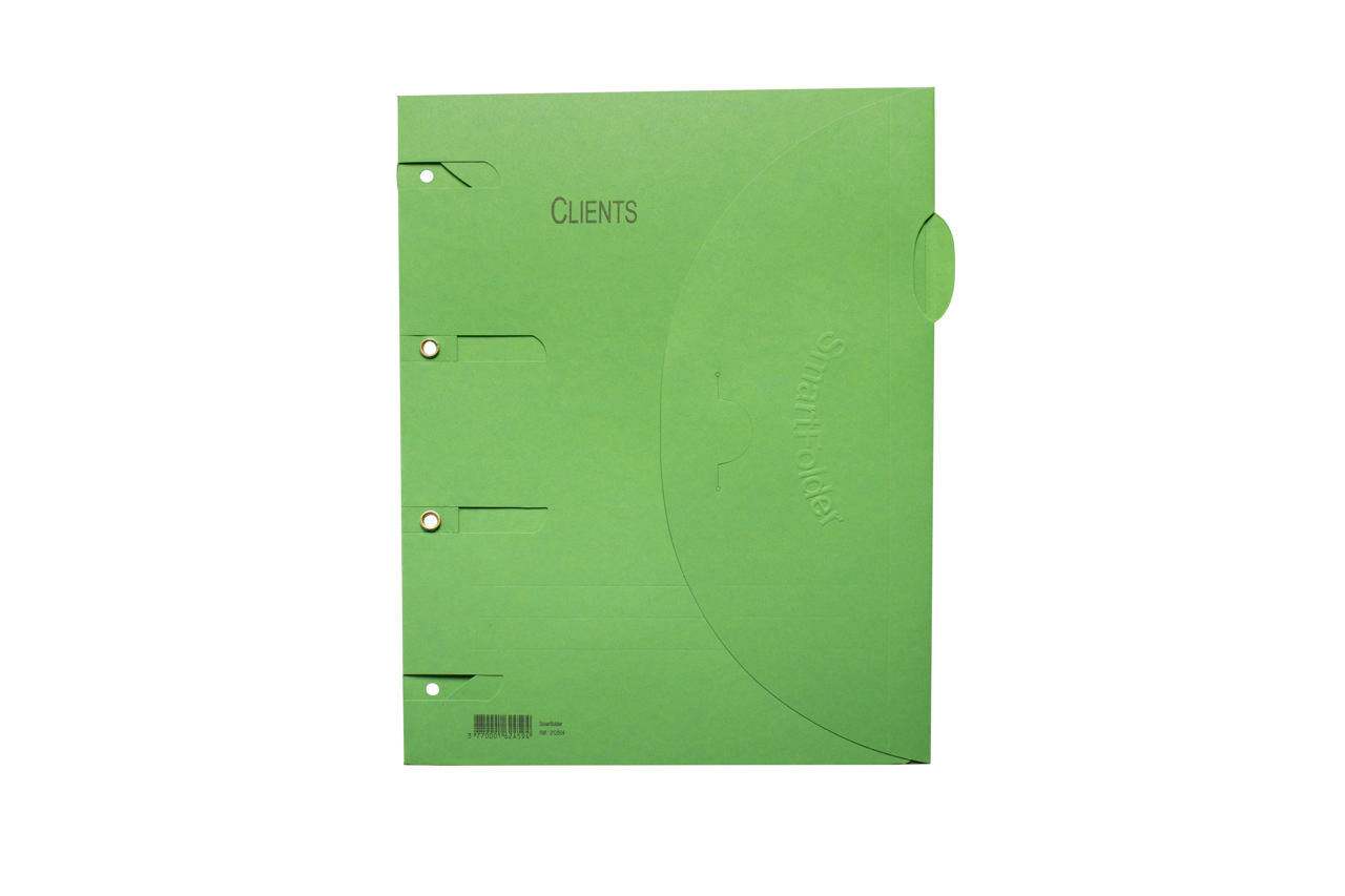 Smartfolder Perforated Folder, with Tab, Customers, A4