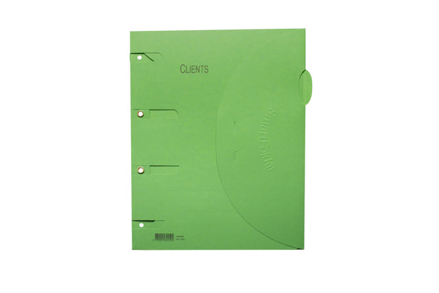 Smartfolder Perforated Folder, with Tab, Customers, A4