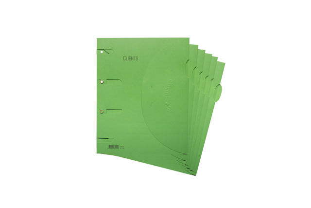 Smartfolder Perforated Folder, with Tab, Customers, A4