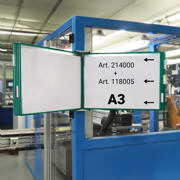 Empty Tarifold Metal Wall Display Unit, A4, for 10 Pockets, with Side Stops