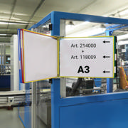 Empty Tarifold Metal Wall Display Unit, A4, for 10 Pockets, with Side Stops