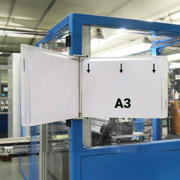 Empty Tarifold Metal Wall Display Unit, A4, for 10 Pockets, with Side Stops