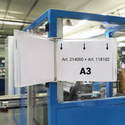 Empty Tarifold Metal Wall Display Unit, A4, for 10 Pockets, with Side Stops