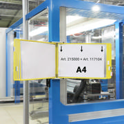 Empty Tarifold Metal Wall Display Unit, A5, for 10 Pockets, with Side Stops