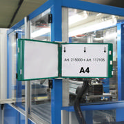 Empty Tarifold Metal Wall Display Unit, A5, for 10 Pockets, with Side Stops