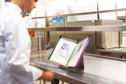 Tarifold Stainless Steel Desk Document Display System Base, A4, for 10 to 30 Pockets