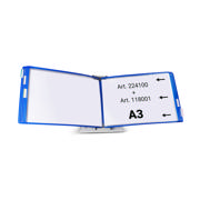 Mounted Empty Tarifold Metal Desk Display Unit, A4, with Side Stops, for 10 Pockets