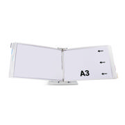 Mounted Empty Tarifold Metal Desk Display Unit, A4, with Side Stops, for 10 Pockets