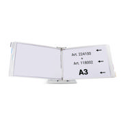 Mounted Empty Tarifold Metal Desk Display Unit, A4, with Side Stops, for 10 Pockets