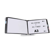 Mounted Empty Tarifold Metal Desk Display Unit, A4, with Side Stops, for 10 Pockets
