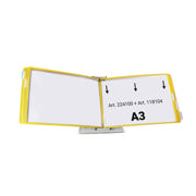 Mounted Empty Tarifold Metal Desk Display Unit, A4, with Side Stops, for 10 Pockets