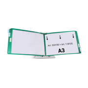 Mounted Empty Tarifold Metal Desk Display Unit, A4, with Side Stops, for 10 Pockets