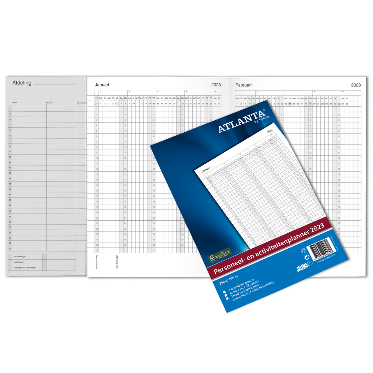 Atlanta Staff & Activity planner 2023, A4, NL text, FSC® 