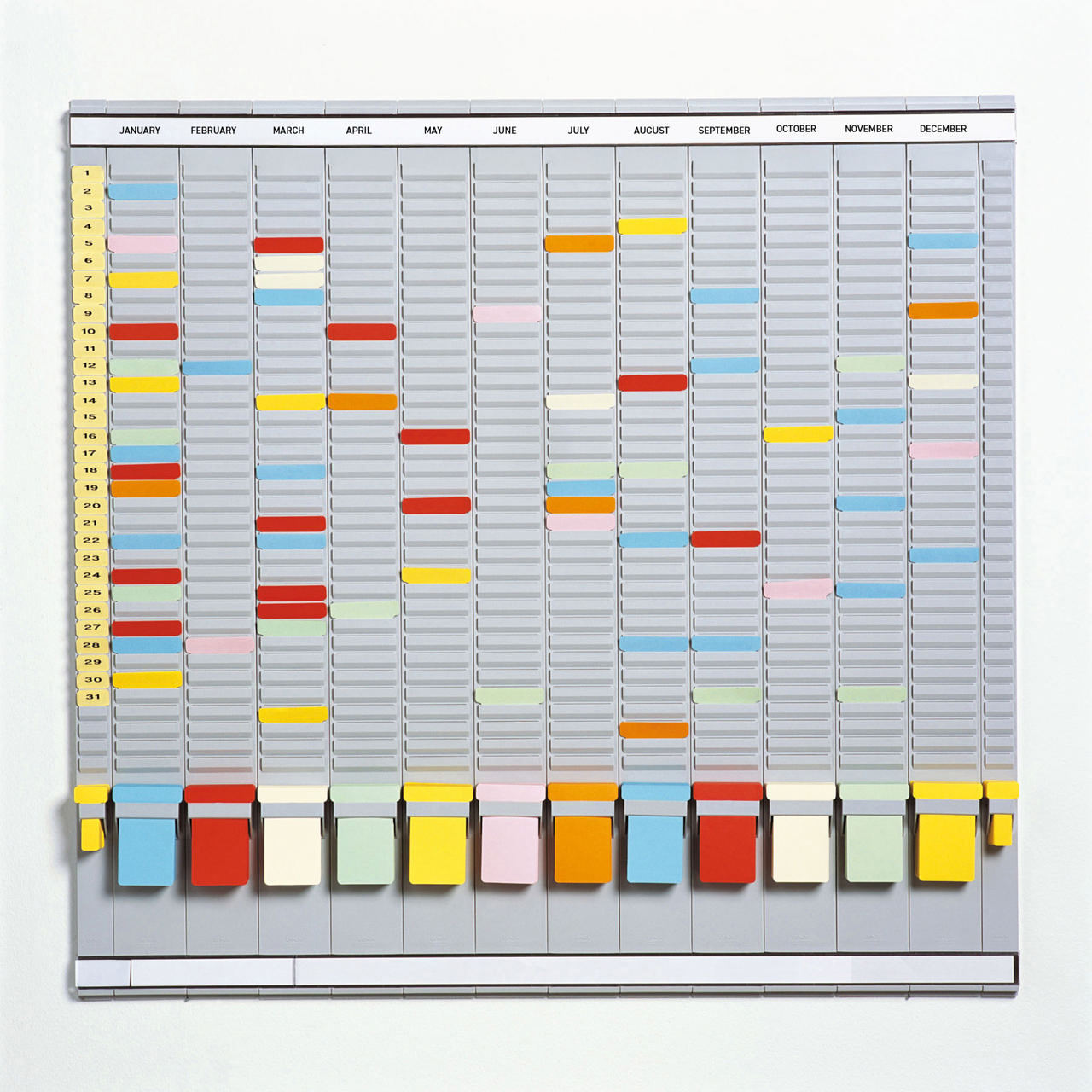 Annual T-Card Planning Set, Format 2, 35 Slots, 785 x 825 mm