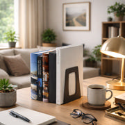 Re-Solution Bookends, 100% Recycled, Blue Angel