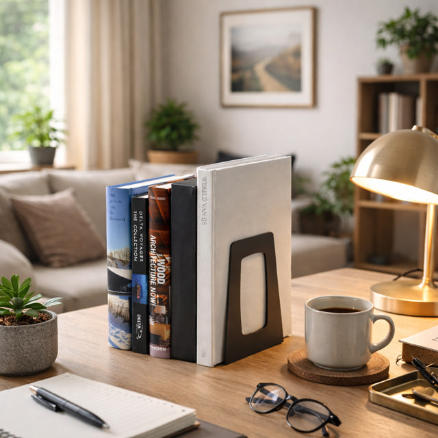 Re-Solution Bookends, 100% Recycled, Blue Angel