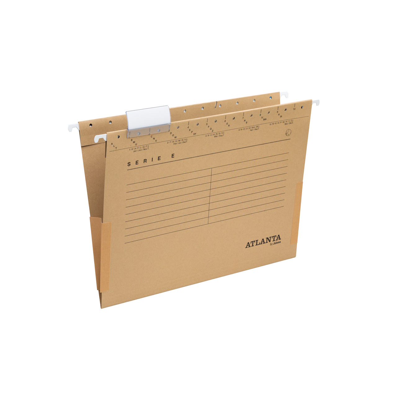 Serie-E Suspension File, A4, V-Bottom with Side Gussets, 100% Recycled Cardboard