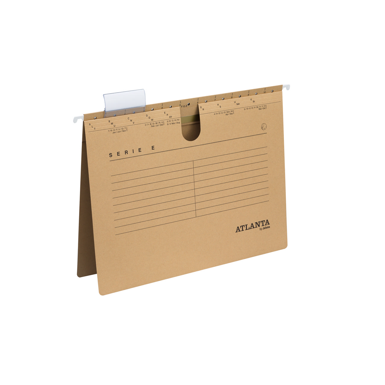 Serie-E Suspension File with Quick Metal Fastener, A4, 100% Recycled Cardboard, FSC®
