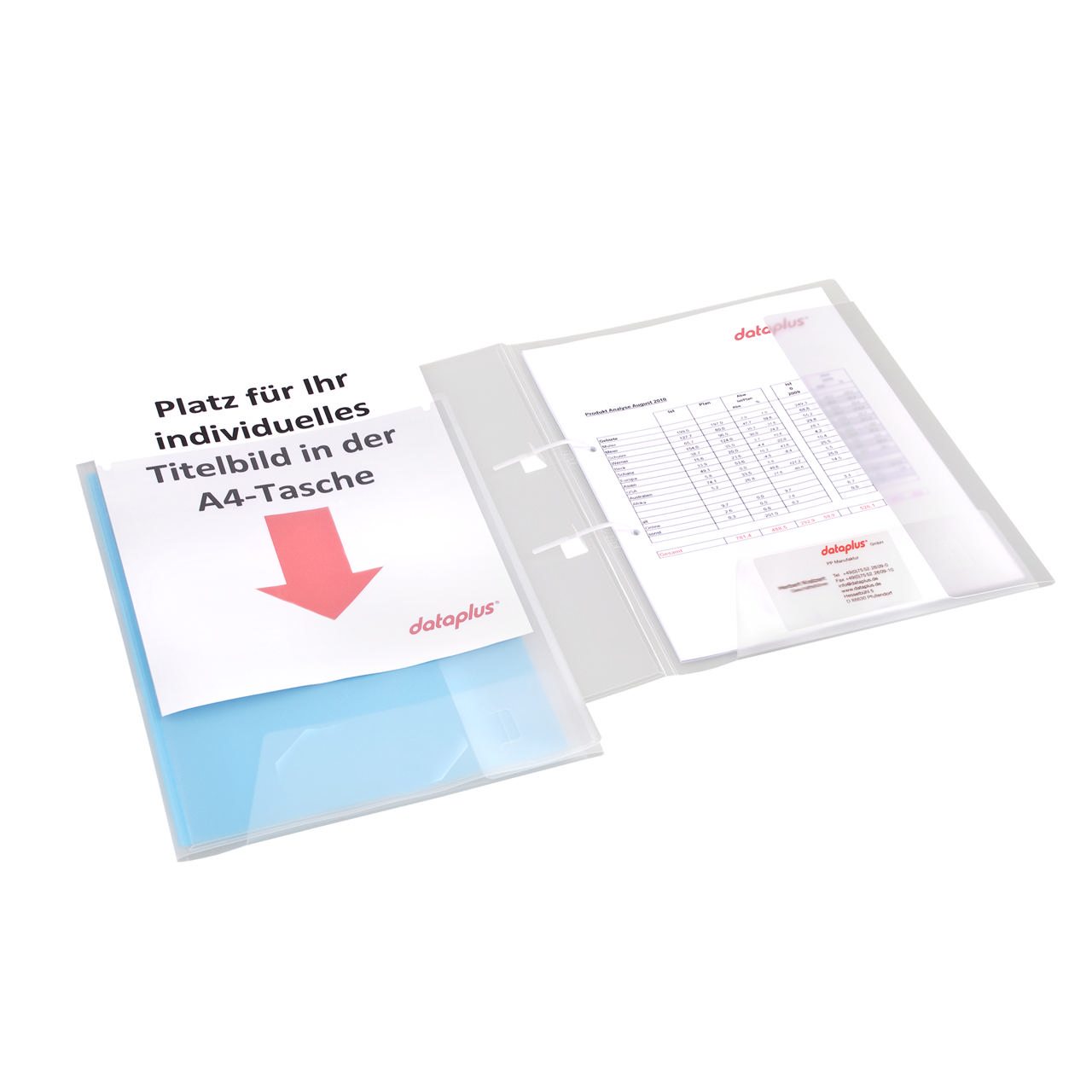 Customisable Report Folder with Stripbinder and Pocket, A4