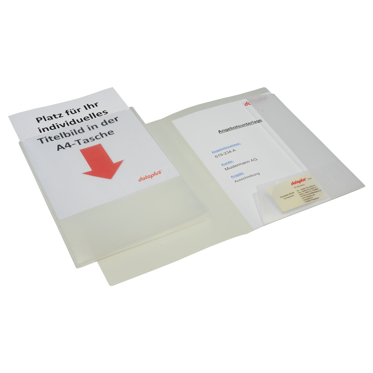 Customisable Quotation Folder with pocket, A4