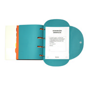 Binder with 6 Smartfolder Perforated Folders with Tabs, Complete Legal Register, A4