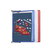 Tarifold Metal Wall Document Display System, A4, 10 Pockets, FR/UK/NL/CZ Colours