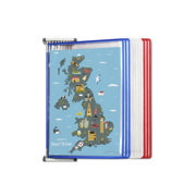 Tarifold Metal Wall Document Display System, A4, 10 Pockets, FR/UK/NL/CZ Colours