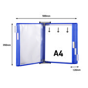 Tarifold Metal Wall Document Display System, A4, 10 Pockets
