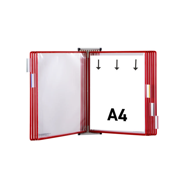 Tarifold Metal Wall Document Display System, A4, 10 Pockets