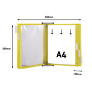 Tarifold Metal Wall Document Display System, A4, 10 Pockets