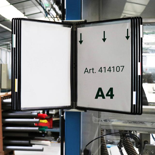 Tarifold Metal Wall Document Display System, A4, 10 Pockets