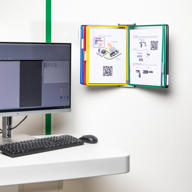 Tarifold Metal Wall Document Display System, A4, 10 Pockets