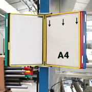 Tarifold Metal Wall Document Display System, A4, 10 Pockets
