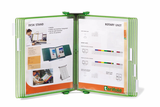 Tarifold Candy Line Wall Document Display System, A4, 10 PP Pockets