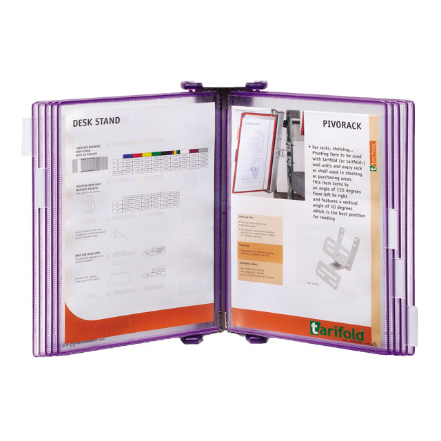 Tarifold Candy Line Wall Document Display System, A4, 10 PP Pockets