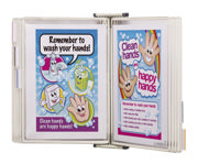 Tarifold Antimicrobial Magnetic Wall Document Display System, A4, 10 Pockets