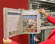 Tarifold Antimicrobial Magnetic Wall Document Display System, A4, 10 Pockets